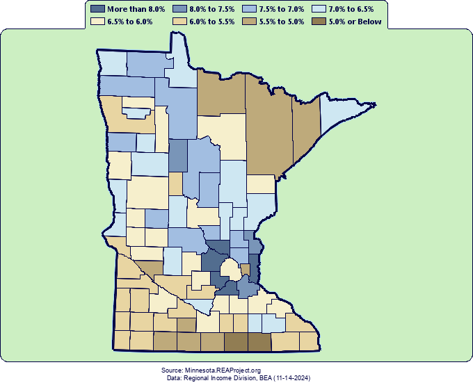 Minnesota - Personal Income By Major Source and Earnings by Industry ...